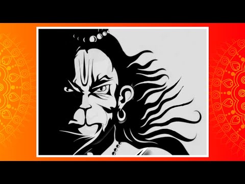 Easy Trick | Pencil Drawing Hanuman Ji | Step By Step | Simple Hanuman Ji Drawing | Tutorial