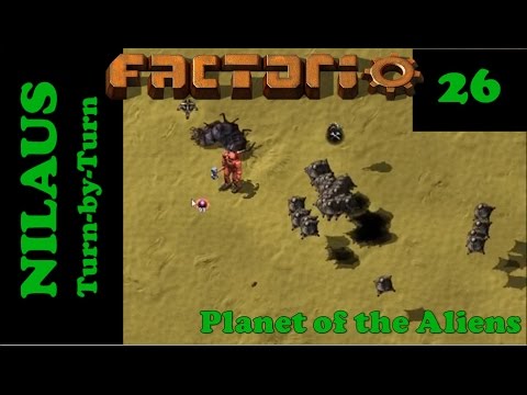 Lets Play Factorio S5E26 - Ambushed by Aliens