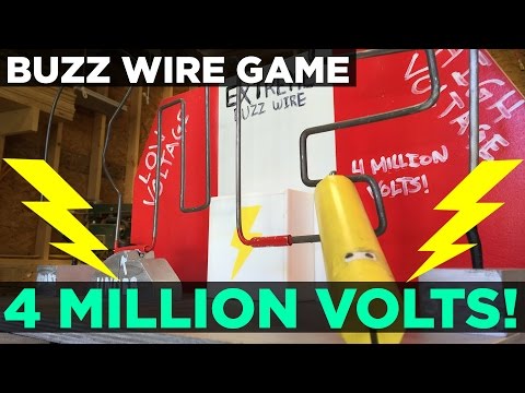 Extreme Buzz Wire Game with STUN GUN!