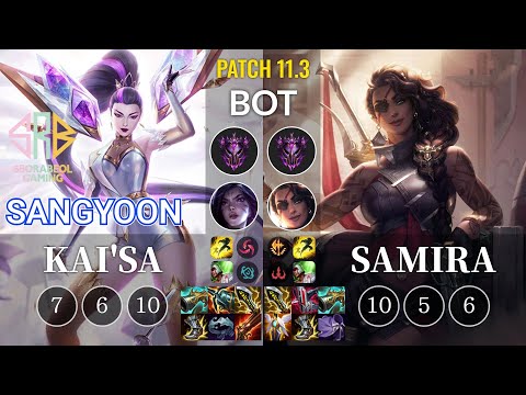 SRB Sangyoon Kai'Sa vs Samira Bot - KR Patch 11.3