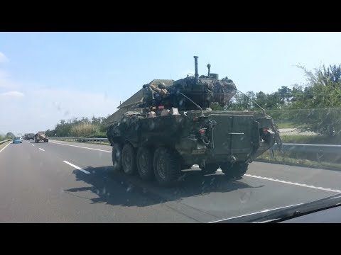 US Military convoy - Hungary (M5 motorway)