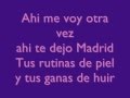 Shakira - Te Dejo Madrid - Letra (Lyrics)