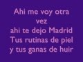 Shakira - Te Dejo Madrid - Letra (Lyrics) 