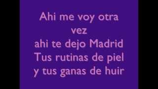 Shakira - Te Dejo Madrid - Letra (Lyrics)