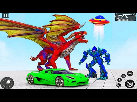 Car Robot Flying Drone Dragon Transform Game 2021 - Android Gameplay