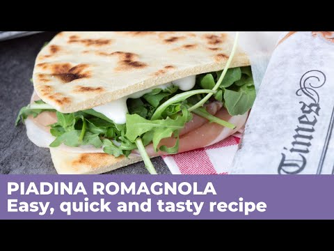 Como fazer a autêntica PIADINA - A rainha da comida de rua italiana