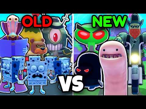 OLD VS NEW SECRET UNITS! (SpongeBob Tower Defense)