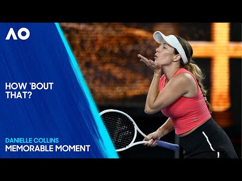 THAT Danielle Collins Winning Reaction l Match Point | Australian Open 2025