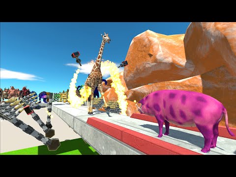 All units run through deadly TRAP - Animal Revolt Battle Simulator