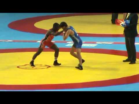 2011 Worlds Greco 55kg - Arsen Eraliev (KGZ) vs. Spenser Mango (USA)