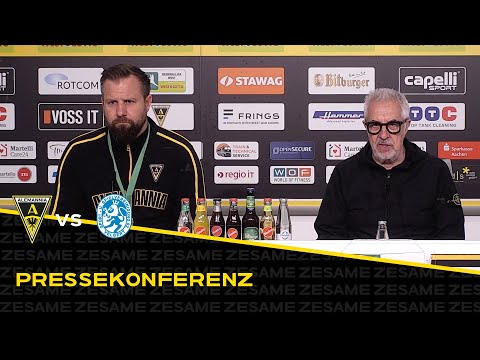 Pressekonferenz nach Alemannia Aachen - SSVg Velbert