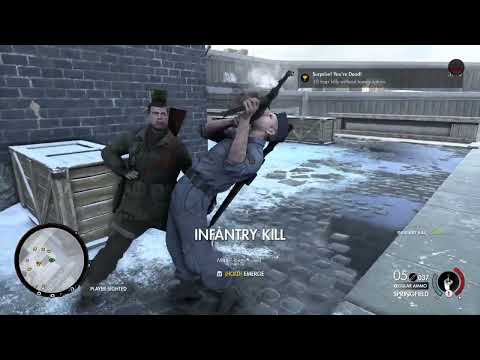 Sniper Elite 4 Deathstorm 1 Inception 3 challenge in one video