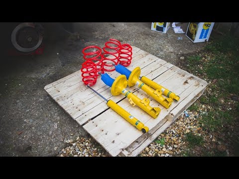 E36 BILSTEIN EIBACH B12 SUSPENSION KIT REVIEW (+Brakes Update!)