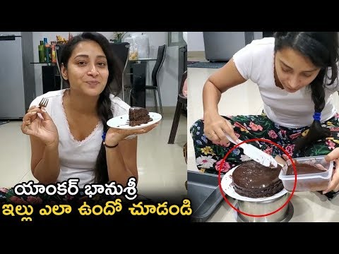 Anchor Bhanu Sri #StaytHome Challenge|Anchor Bhanu Sri Preparing Cake At Home|Dr.RK Goud| TFCCLIVE