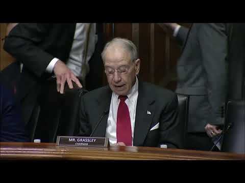 Grassley At Prescription Drug Pricing Hearing With PBMs