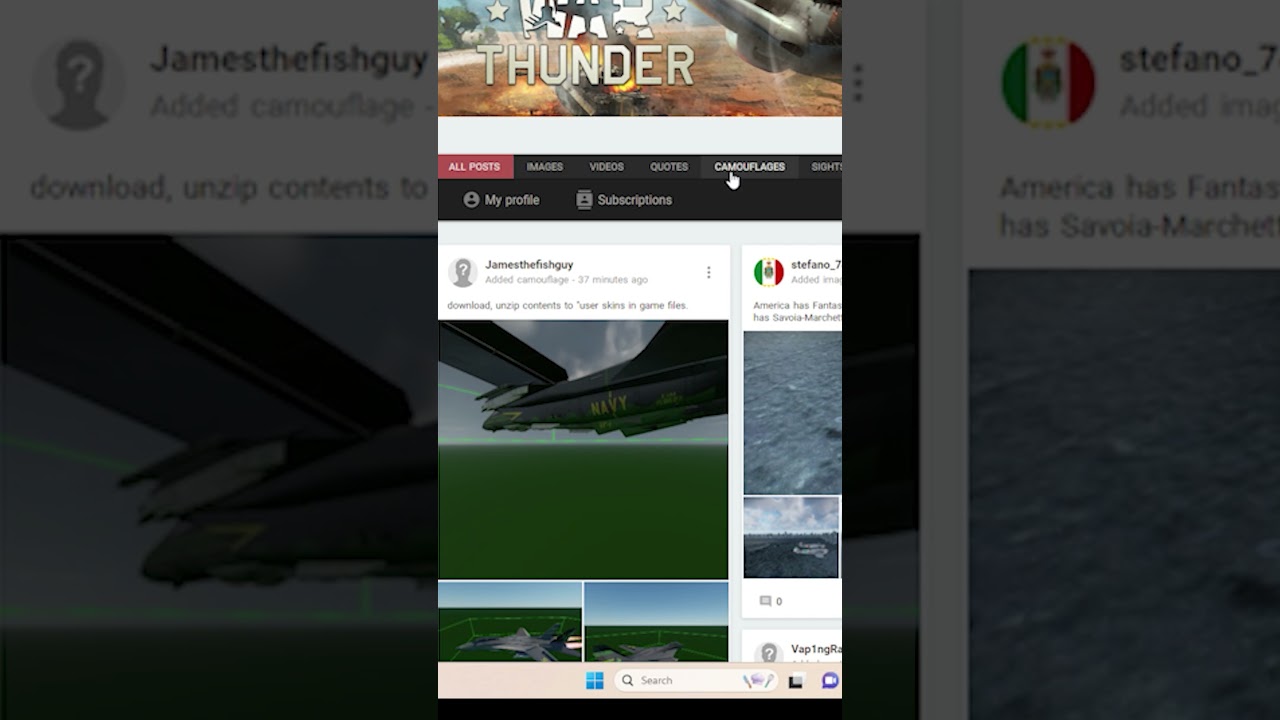War Thunder User skins tutorial #warthunderjets #gaming #fastjets #tutorial #guide #userskins
