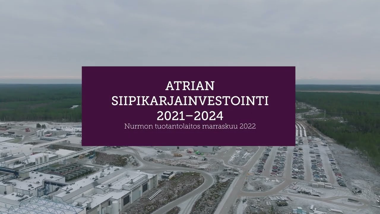 Atrian siipikarjatehtaan laajennustyömaalla marraskuussa 2022