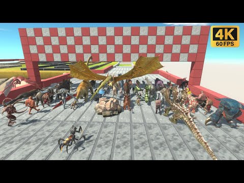 All Land & Air Units Speed Race - Animal Revolt Battle Simulator