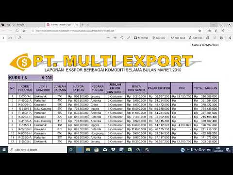 PEMBAHASAN SOAL UJI KOMPETENSI EXCEL BAG 2