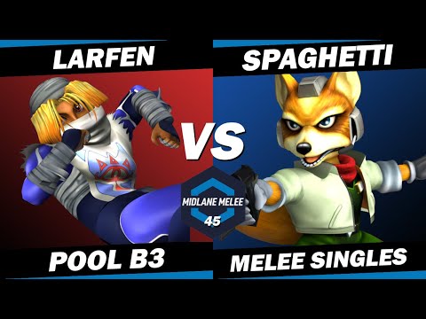 Larfen vs Spaghetti - Pool B3 | Midlane Melee 45