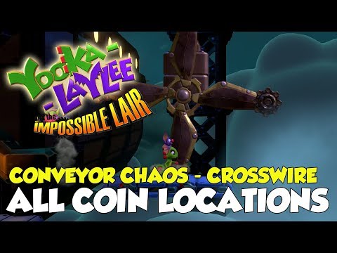 Yooka-Laylee And The Impossible Lair Conveyor Chaos - Crosswire All Coin Locations