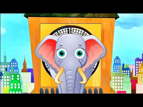 THE TALLEST CLOCK CLIMB BY THE BABY ELEPHANT | HICKORY DICKORY DOCK
