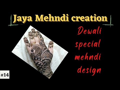 Diwali special mehndi design🌸😍😍 || #14 || Jaya mehndi creation ||#mehndidesign #mehndifordiwali
