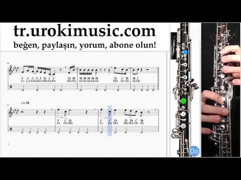 Obua dersleri Ariana Grande - Breathin Notalar Eğitim um-ih723