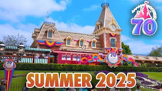 Disneyland Summer 2025 Walkthrough: Pirates of the Caribbean, Tiana & 70th Celebration [4K POV]