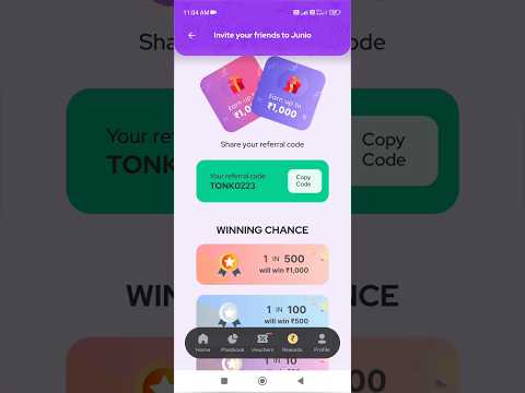 junio app referral code | refer & earn | junio card referral code | junio referral code | junio