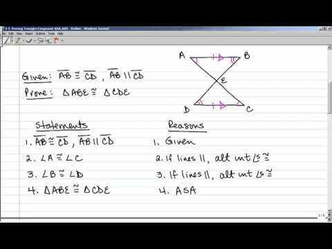 Proving Triangles Congruent with ASA and AAS – Easy Peasy All-in-One ...