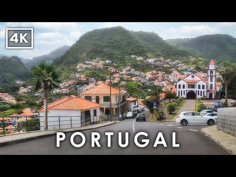 4K Scenic Drive in MADEIRA, Portugal 🇵🇹 | Machico City (Island's First Settlement)