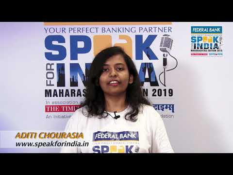 Aditi Chourasia - Speak For India Maharashtra (Edition - 5) Top 30 Contestants