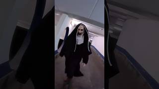 The Nun escape in parking garage 😥😰 #scary #adrenaline