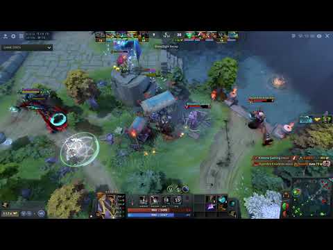 DOTA 2 Silencer VS Sniper aggressive mid lane.