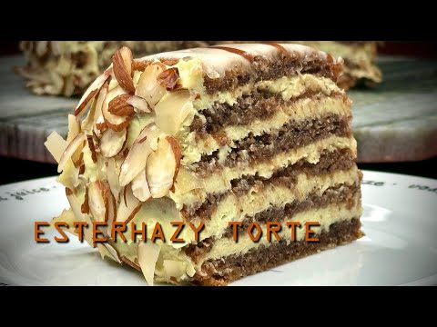 Esterhazy Torte (Hungarian Cake - Vegan, Gluten Free)