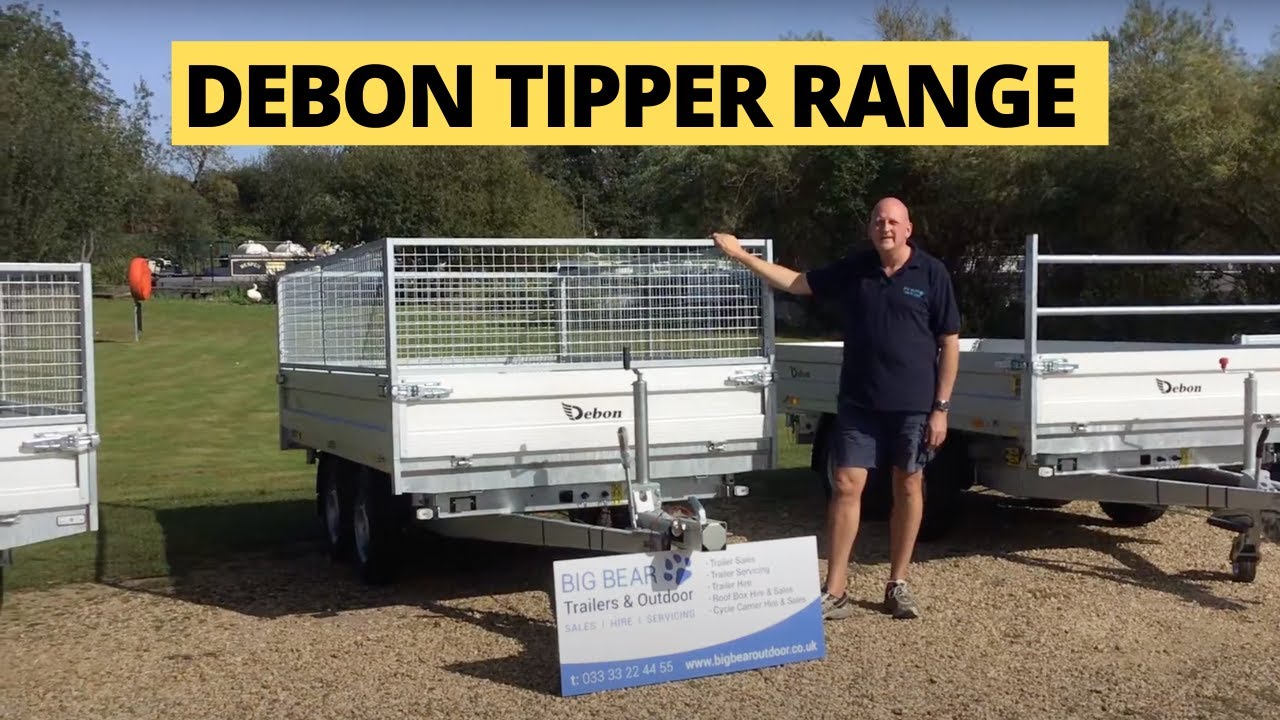 Debon Tipper Trailer range - PW0 Single Way Tipper, PW2.3 3 Way Tipper , PW3 3 Way Tipper