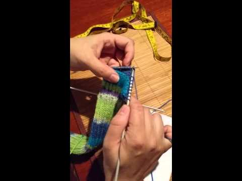 Heel step, heel pad and picking up stitches to avoid the hole by Artisanat du Nord inc.