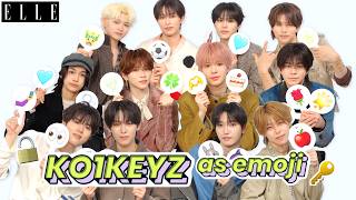 【KO1KEYZ】仲良しすぎる絵文字インタビュー🤣 話題の新星グループがELLE初登場｜AS EMOJI｜ELLE Japan