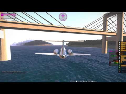 Flying a jet under the big Lakeside bridge