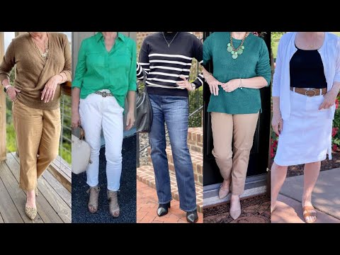 Atuendos y combinaciones de ROPA sencillos y elegantes para SEÑORAS MADURAS modernas y actuales
