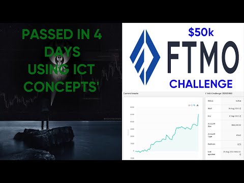 FTMO $50k CHALLENGE PASSED IN 4 DAYS (USING ICT CONCEPTS)