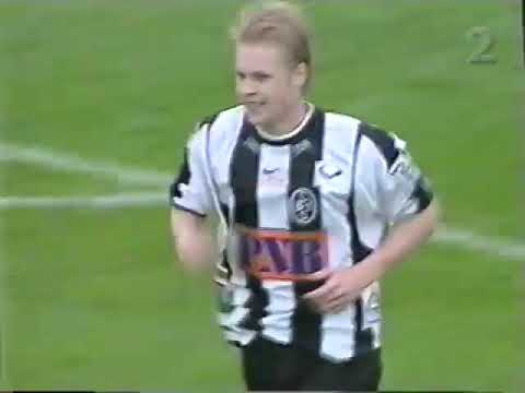 Sammandrag från SVT: Landskrona BoIS - Djurgårdens IF 1-1, Allsvenskan 2 maj 2002