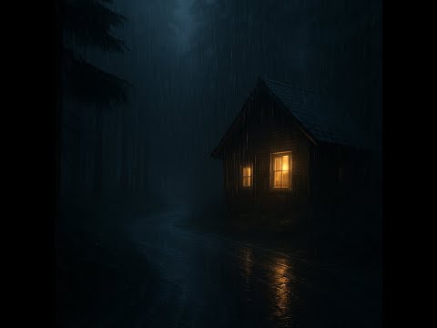 Heavy Rain in the Forest at Night – 8 Hours of Soothing Rain Sounds for Sleep and Focus