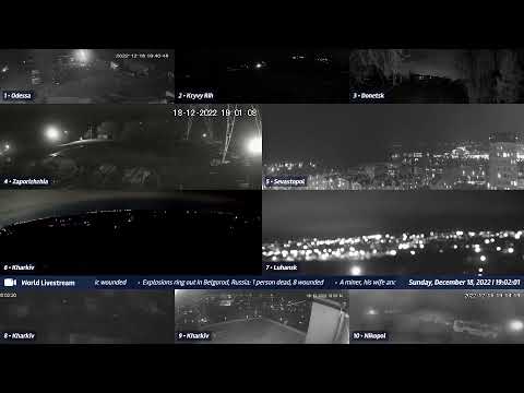 Live views from Ukraine 12/18/2022 A - Kramatorsk, Kharkiv, Kyiv, Zaporizhzhia and other cities