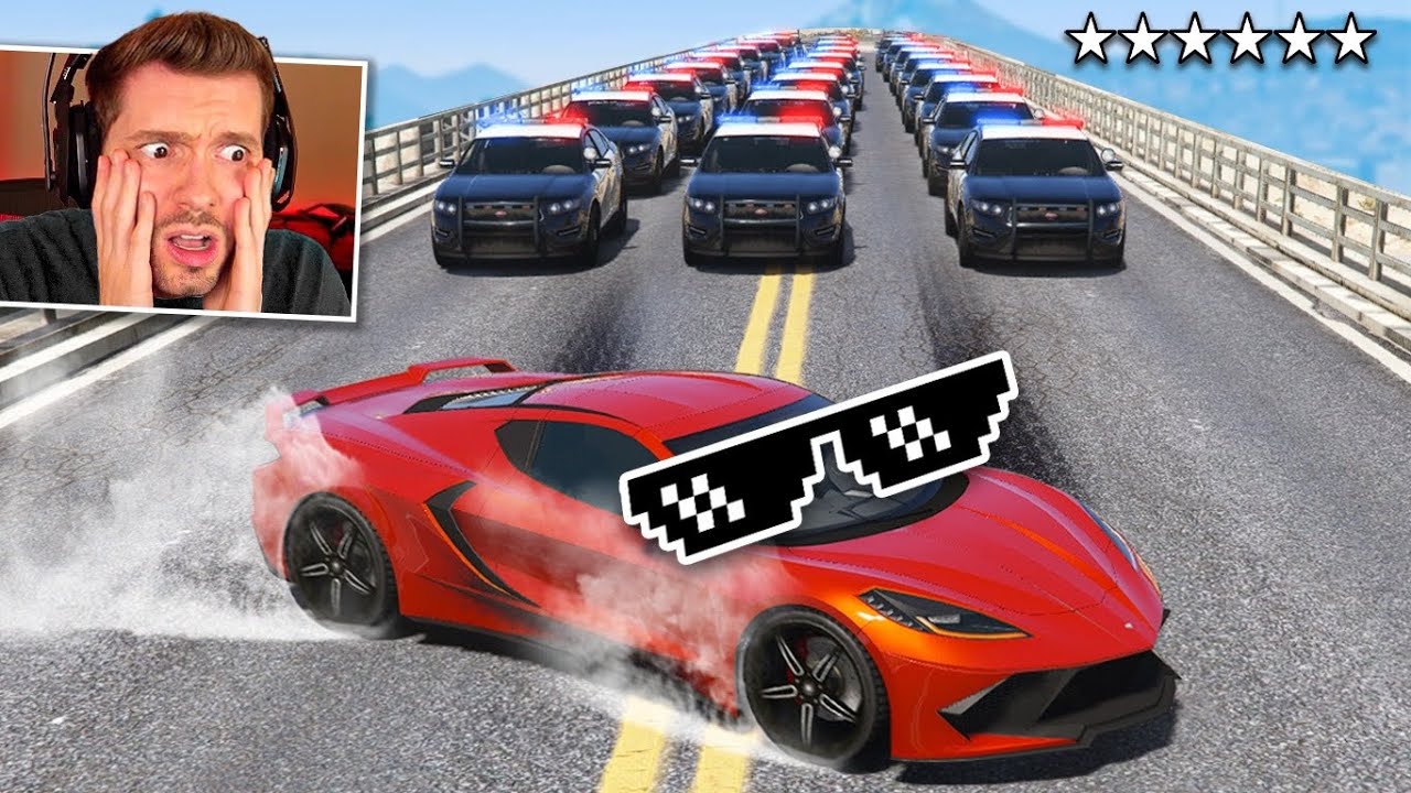 GTA V Online: (novo) POLICIA vs LADRÃO a maior fuga do GTA