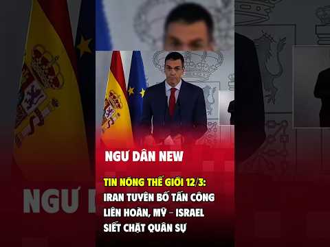 🔥 Tin nóng thế giới 12/3: Iran tuyên bố tấn công liên hoàn, Mỹ – Israel siết chặt quân sự #shorts