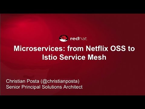 Microservices.NOW: from Netflix OSS to Istio Service Mesh