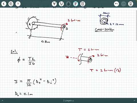 Mechanics of Materials - Video 65:  Angle of Twist Example 1
