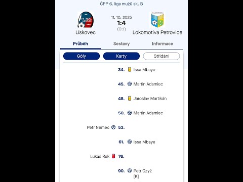 FK Real Lískovec 1x4 TS Loko (11.10.2025)